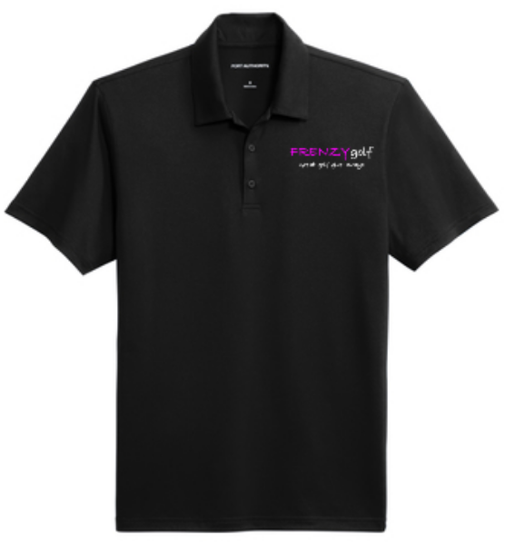 Picture of Premium Black Polo, Pink FG