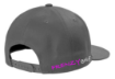 Picture of Classic Grey Snapback Flat Bill Pink FG