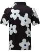 Frenzy Crazy Blotch Black White Polo