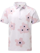 Frenzy Crazy Blotch Pink White Polo