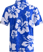 New Blue White Floral Extreme Polo