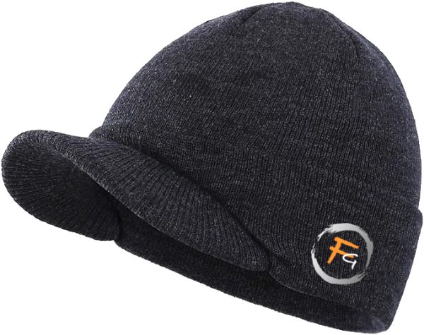 Dark Grey Billed Beanie